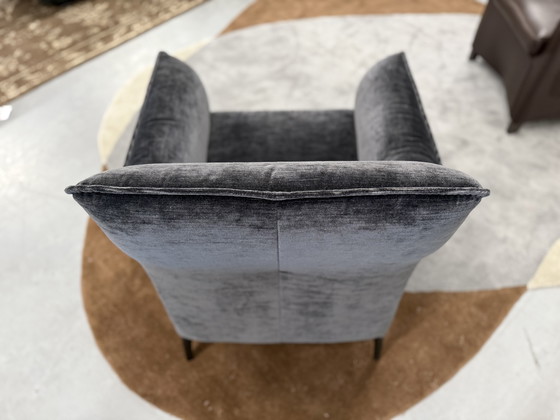 Image 1 of Leolux Mayon Sessel Velourstoff Schwarz