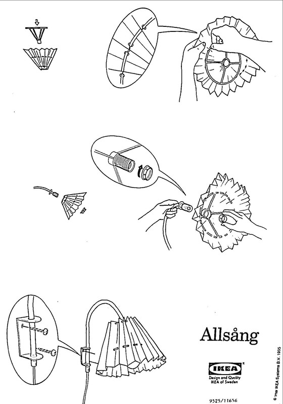 Image 1 of Rare vintage IKEA Allsång wall lamp in OVP 1990s