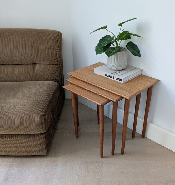 Image 1 of Vintage teak, Scandinavian nesting tables