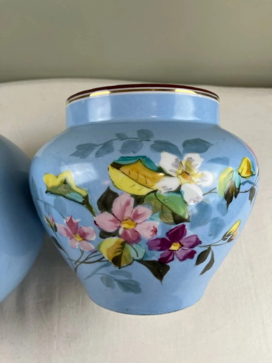 Pair of antique plant pots – Porcelain (photo 8 of 16)