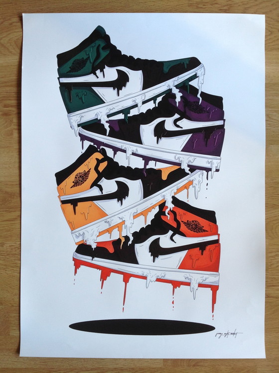 Image 1 of Poster retrò Nike Air Jordan High
