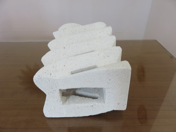 Image 1 of Grote stenen sculptuurlamp, 1970, Frankrijk