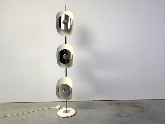 Mid Century Floor Lamp by Brevetatto Italy, 1960s – Floor lights, Metal, Stone (photo 3 of 11)