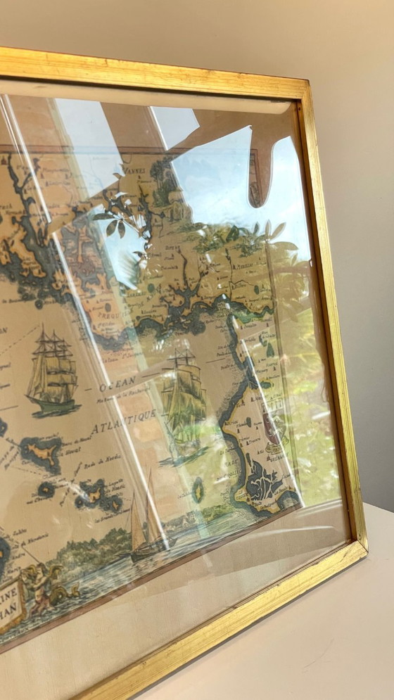 Image 1 of Vintage Atlantic OCEAN GOLD SCHEDA PIEGATA