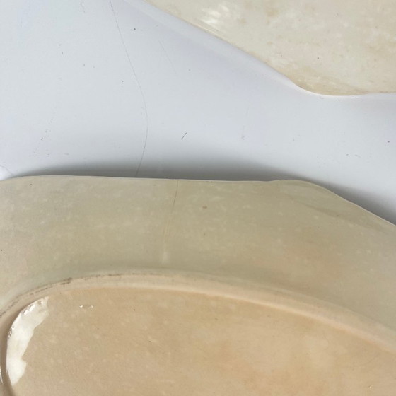 Image 1 of Coppia di piatti da portata ovali con manici laterali, KG Lunéville, Ironstone, "Fontainebleau", rosa, XIX secolo
