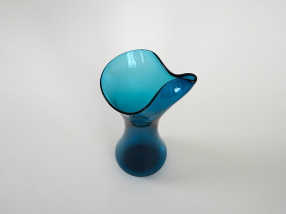 Image 1 of Cobalt glass jug, Danish design, 1950s, made in Denmark