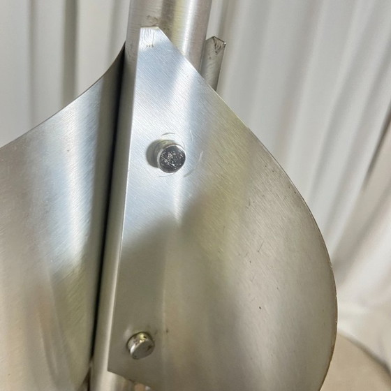 Image 1 of Brushed aluminum floor lamp, Space Age style, 1970s