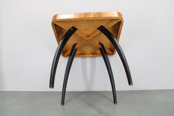 Image 1 of 1940 Jindrich Halabala "Spider" Coffee Table in Walnut Finish, Czechoslovakia