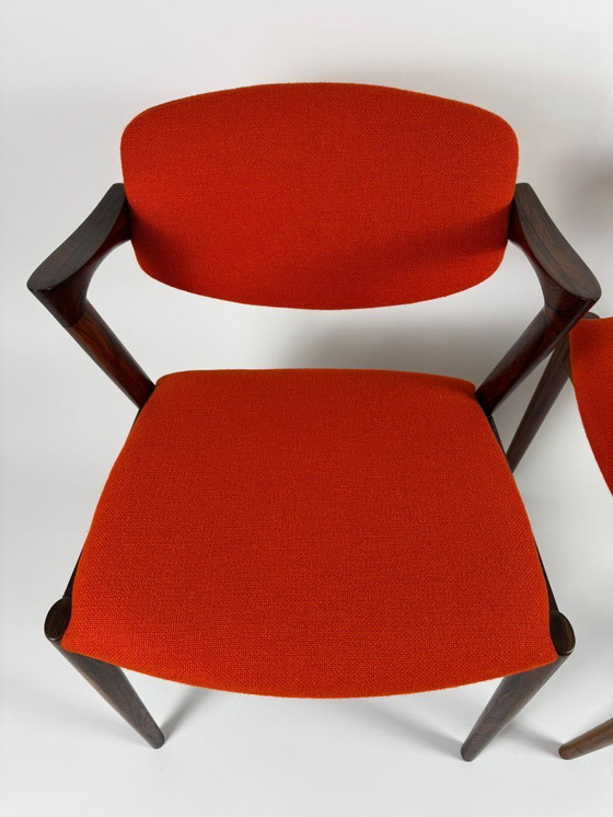 Image 1 of Conjunto de 2 sillas, modelo 42, Kai Kristiansen, Mid Century Design