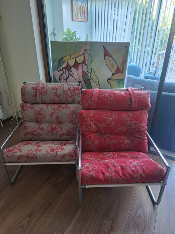 2 Mid-Century Fauteuils – Metal (photo 5 of 5)