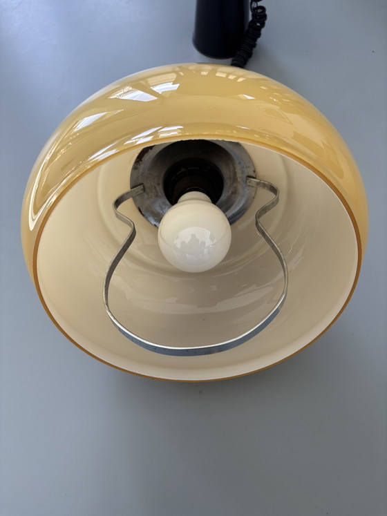 Opaline glass Italian 1960s pendant lamp (photo 5 of 8)