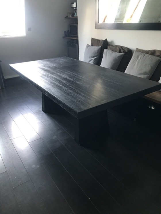 Armani/Casa "Ginza" Dining Table – 1st Generation (2004) – Rare Black-Stained Iroko Wood – ARMANI CASA (photo 2 of 6)