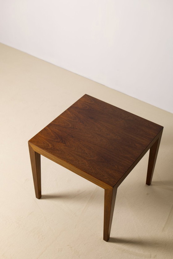 Image 1 of Mesa auxiliar de teca de Severin Hansen Jr., Haslev Møbelsnedkeri Dinamarca, años 60