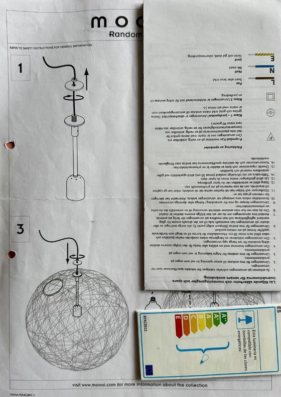 Image 1 of Moooi Random Light noir 80cm