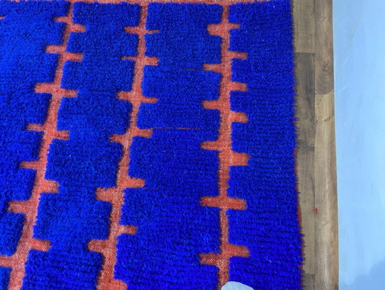 Traditioneller blauer Wollteppich 200 cm x 270 cm – Teppiche & Läufer, Wool (photo 7 of 9)
