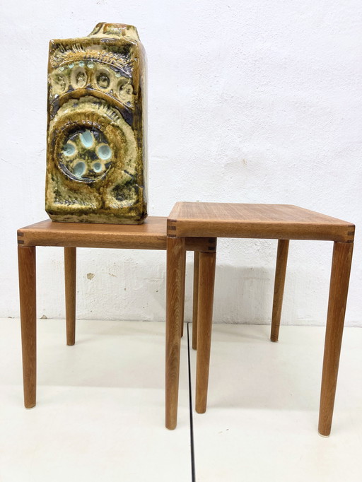 Vase de sol hongrois des années 60 von Zsolnay Pecs Brutalist Design