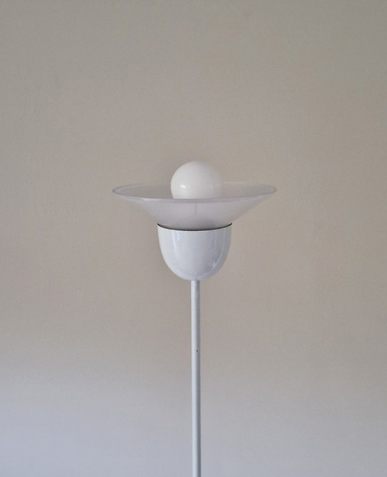 Image 1 of Vintage Italian design lamp, Luci Tulipano, DesignSTD, white metal and glass, 1970s