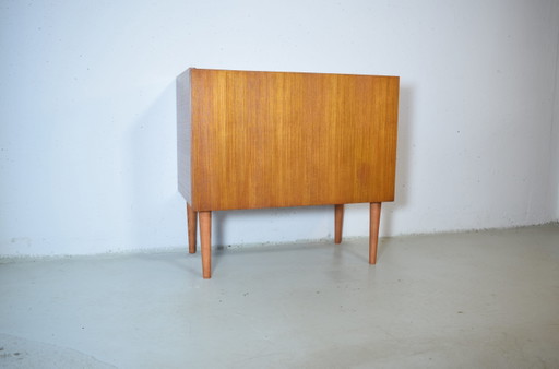 1960s Teak Record Cabinet Vintage Vinyl Schrank Kommode