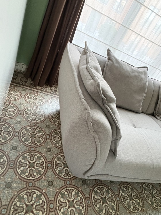 Designbank, fauteuil en voetenbank – Banken, Textile (photo 7 of 8)