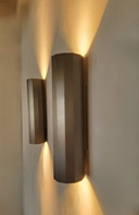 Appliques murale à facettes nickel mat 