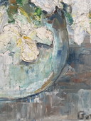 Antique painting, oil on cardboard, signed Govrivetz