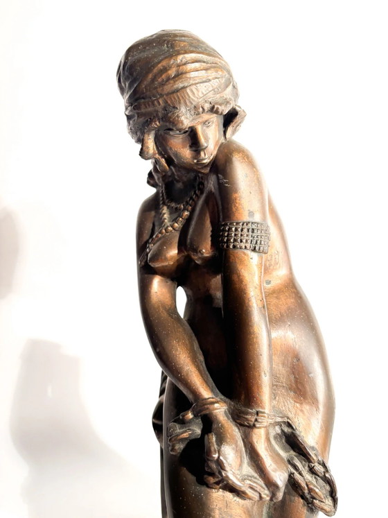 Bronze Sculpture "The Slave" Attributed to Giacomo Ginotti 19th Century (photo 4 of 9)