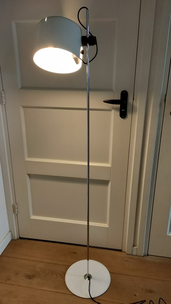 Image 1 of Vintage Floor lamp white chrome vintage lamp
