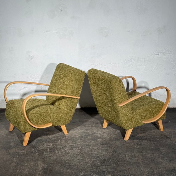 Een paar Jindrich Halabala Type C fauteuils, volledig gerestaureerd, jaren 1930. – Jindřich Halabala (photo 11 of 17)