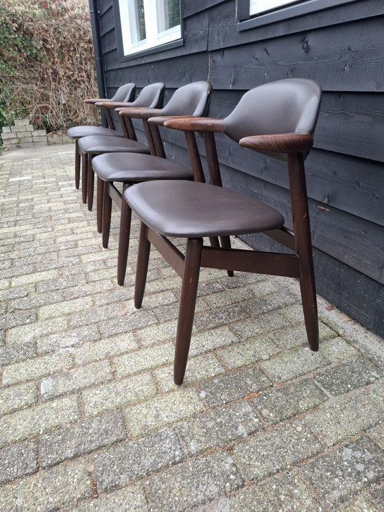 Image 1 of 4 sedie Tijsseling in corno di mucca