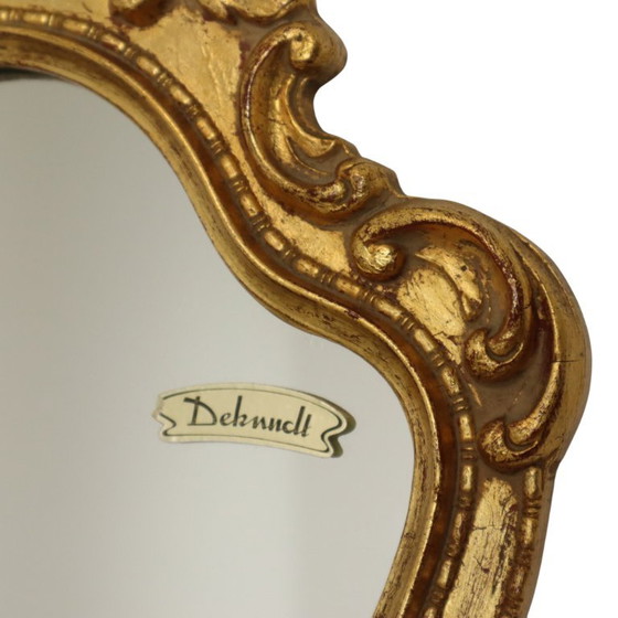 Kleiner Deknudt Wappenspiegel Blattgold Vergoldet Barock Stil 45cm – Glass, Wood (photo 8 of 18)