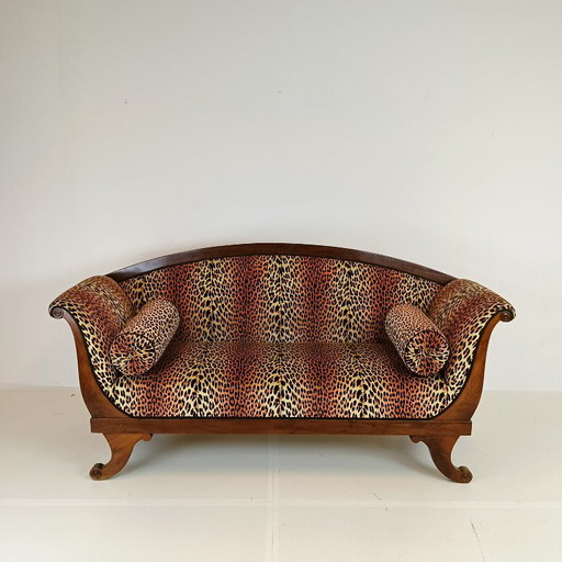 Sofa im Biedermeyer-Stil mit Leopardenbesatz – bankstel, Other (photo 2 of 19)