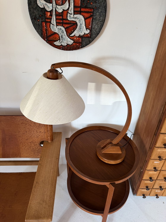 Image 1 of Vintage teak ‘Archea’ table lamp, Domus ‘70