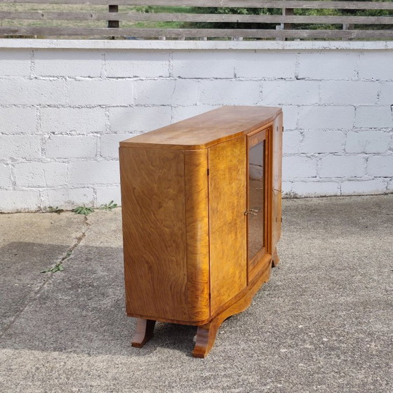 Credenza Art Déco – Credenza in Noce Burl con Vetrina in Vetro - Anni '30 – Credenze (photo 5 of 28)