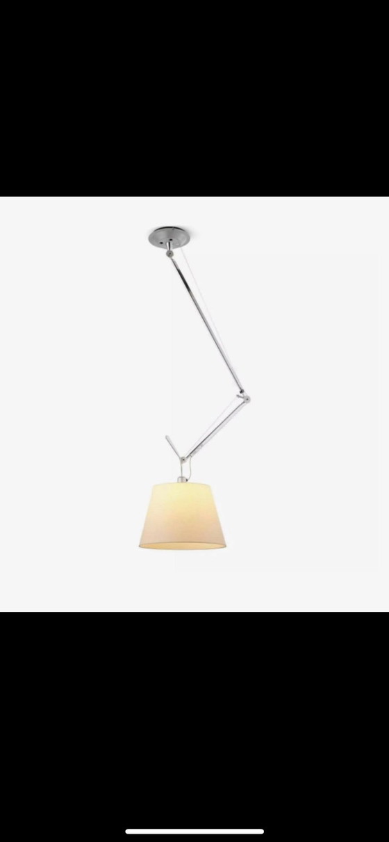 Image 1 of ARTEMIDE Tolomeo Suspension Decentralized with Pergament Schirm 42cm