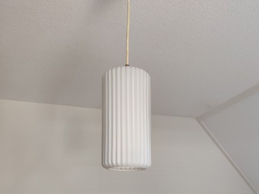 Philips Pendelleuchte Designer Louis Kalff Philips weiß Niederlande '60