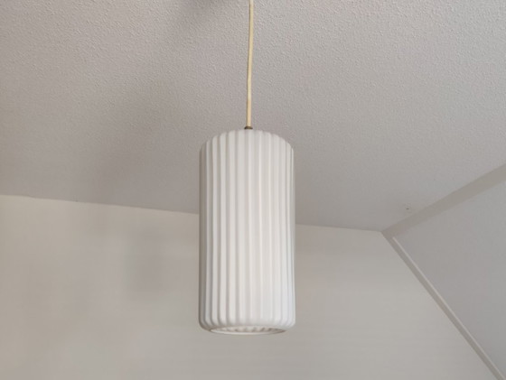 Image 1 of Philips Pendelleuchte Designer Louis Kalff Philips weiß Niederlande '60