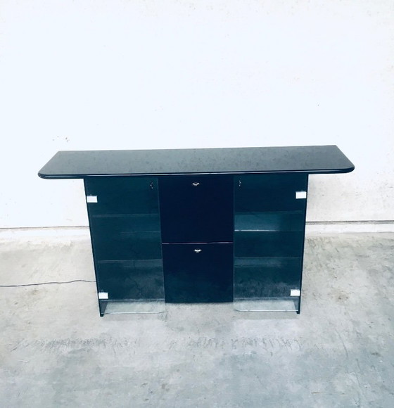 Image 1 of Postmodern Design Highboard Bar Chest by Luigi Saccardo for Gasparello, Italy 1980's