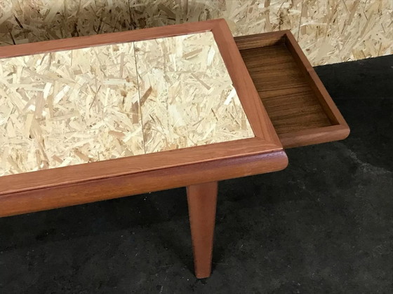 Image 1 of 60er 70er Jahre Teak Tisch Couchtisch Coffee Table Danish Design with Mirror 60s