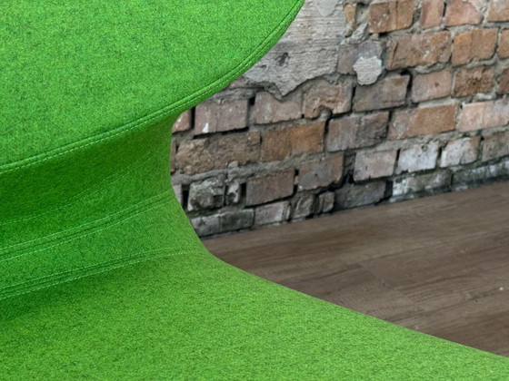Softline Rio Pouf – Green | Busk+Hertzog – Armchairs, Textile, Chrome (photo 10 of 14)