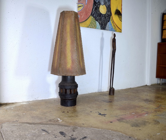 Image 1 of 1930s Rustic Antique Floor Lamp Vintage Lampadaire