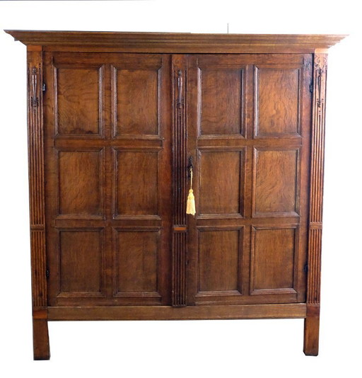 Authentic early 17th century Dutch panel cabinet
