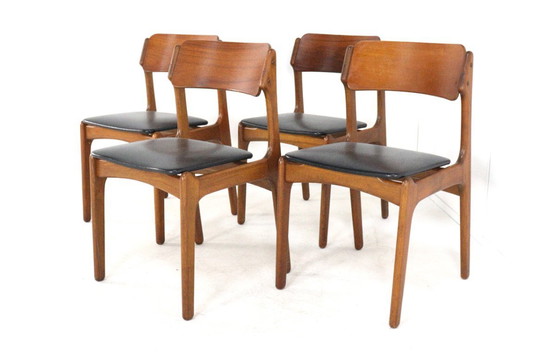 Image 1 of Set van 4 stoelen in de stijl van Erik Buch model 49 vintage