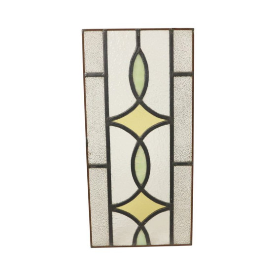 Art Deco Glasraam Glas in Lood Geometrisch 51x24cm – Decoratieve objecten (photo 12 of 14)