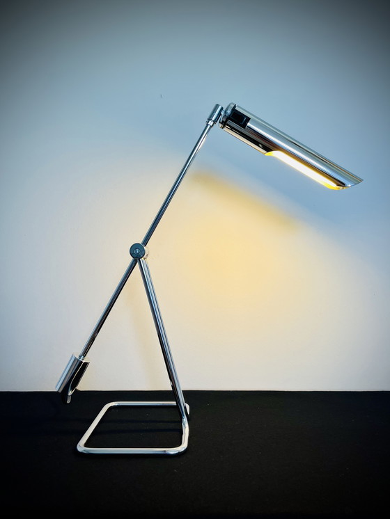Image 1 of Abo Randers - Minimalist Chrome pendulum Vintage Desklamp