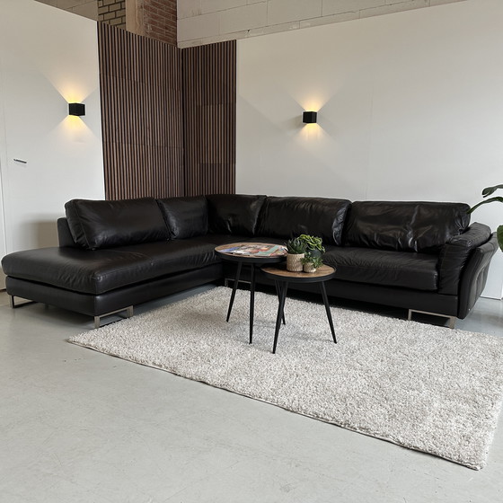 Image 1 of Natuzzi hoekbank leer