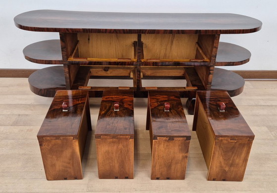 Toeletta veneziana Art Déco "Ali di Gabbiano" 1931 – Italian Manufacturing, Credenze, Wood (photo 25 of 25)