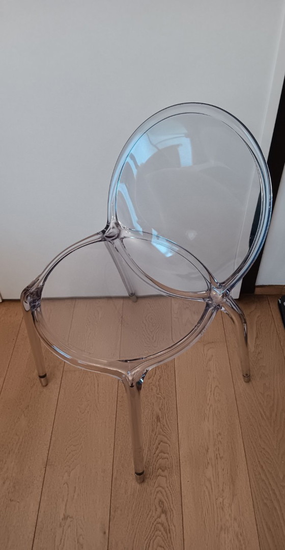 Image 1 of Lot de 4 chaises LOOP transparentes - Cédric Ragot pour Roche Bobois