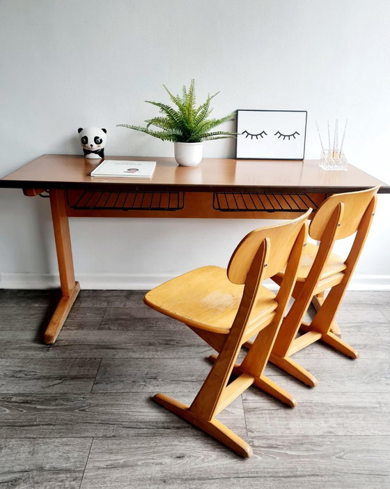 Image 1 of Sedie da scrivania vintage per bambini CASALA, set da 3