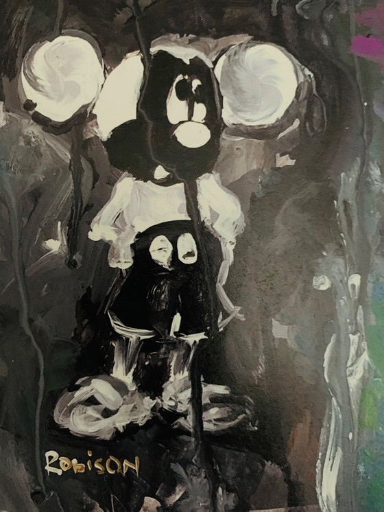 Image 1 of Firmada y numerada a mano por Eric Robison: "Extático". Litografía de 2002 con certificado de autenticidad. Litografía