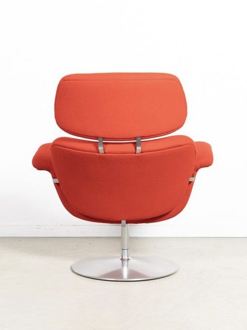 Image 1 of Fauteuils rouges Artifort Tulip 2x